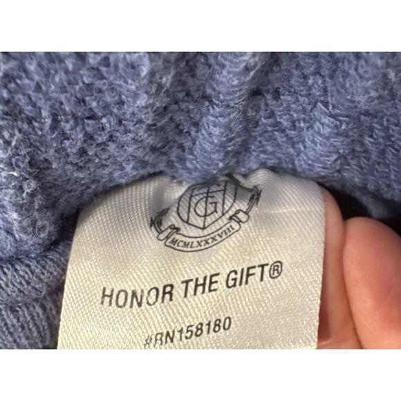 Honor the Gift Embroidered Sweatpants Men’s Size Large Blue Heavyweight Thick - Picture 10 of 11